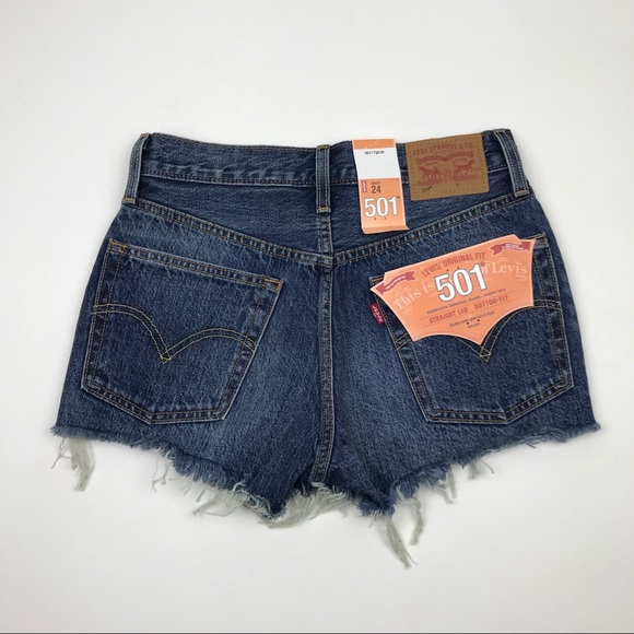 Vintage Levi’s 501 High Waist Jean Shorts - Picture 4 of 5